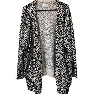 Old Navy Leopard print long sleeve cardigan 4X